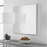 Alexo Square Mirror, Silver-Accessories-High Fashion Home