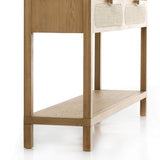 Allegra Console Table, Honey Oak-Furniture - Accent Tables-High Fashion Home