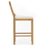 Allegra Counter Stool, Honey Oak-Furniture - Dining-High Fashion Home