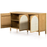 Allegra Sideboard, Honey Oak-Furniture - Storage-High Fashion Home