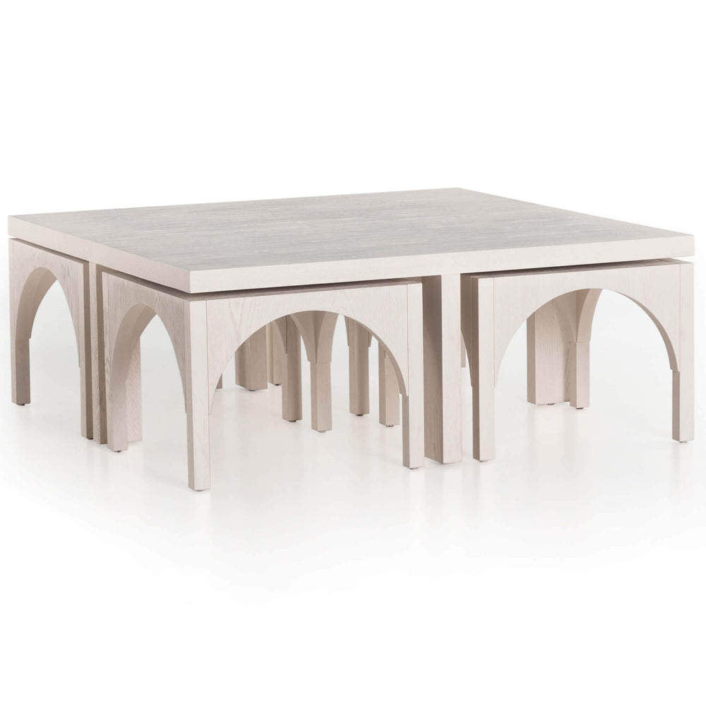 Amara Coffee Table w/Nesting Arch-Furniture - Accent Tables-High Fashion Home