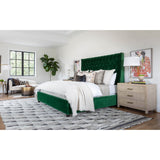 Amelia Tall Bed, Vance Emerald - Modern Furniture - Beds - High Fashion Home