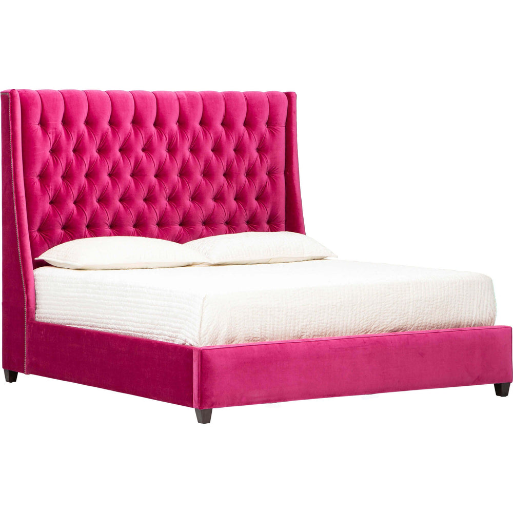 Amelia Bed, Vance Watermelon-Furniture - Bedroom-High Fashion Home