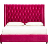 Amelia Bed, Vance Watermelon-Furniture - Bedroom-High Fashion Home