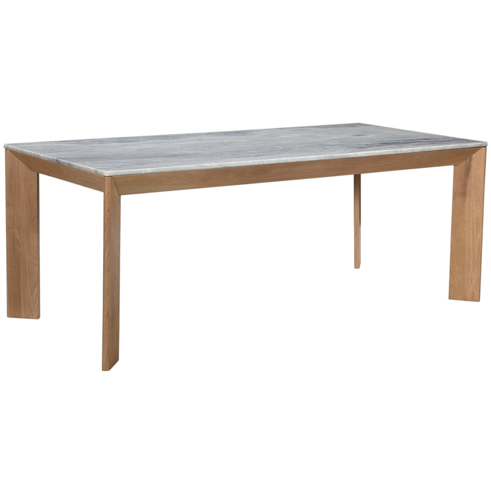 Angle Marble Top Dining Table, Grey