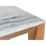 Angle Marble Top Dining Table, Grey