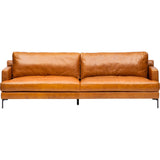 Ansel Leather Sofa, Oil Buffalo Camel