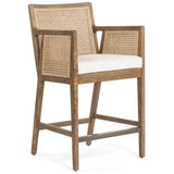 Antonia Cane Counter Chair, Toasted Nettlewood-Furniture - Chairs-High Fashion Home