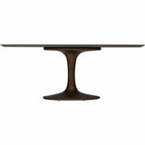 Arielle Dining Table, Grey Top/Brass Base-Furniture - Dining-High Fashion Home