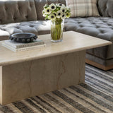 Arum Coffee Table, Cream Marble