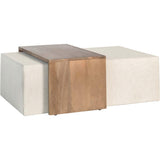 Asher Ottoman, Subtle Linen - Modern Furniture - Coffee Tables - High Fashion Home