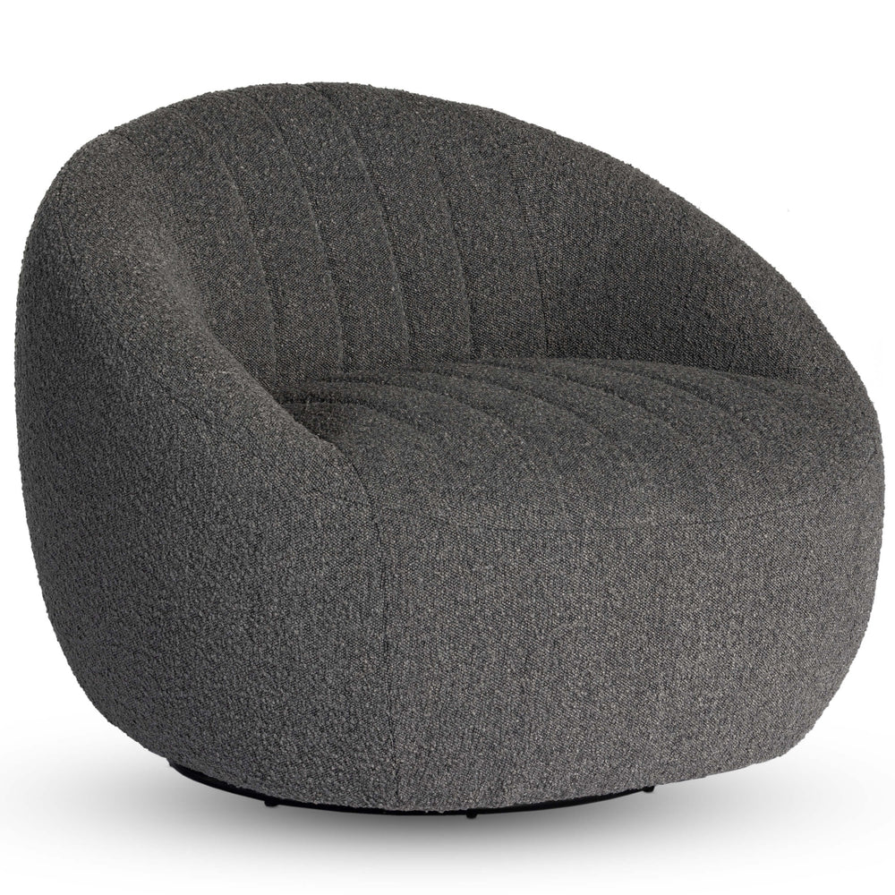 Audie Swivel Chair, Knoll Charcoal