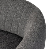 Audie Swivel Chair, Knoll Charcoal