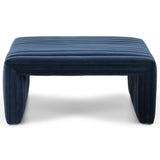 Augustine 36" Ottoman, Sapphire Navy-Furniture - Chairs-High Fashion Home