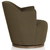 Aurora Swivel Chair, Fiqa Boucle Olive