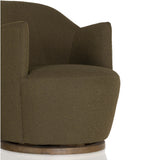 Aurora Swivel Chair, Fiqa Boucle Olive