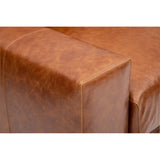 Axel Leather Sofa, Laguna Cognac-Furniture - Sofas-High Fashion Home