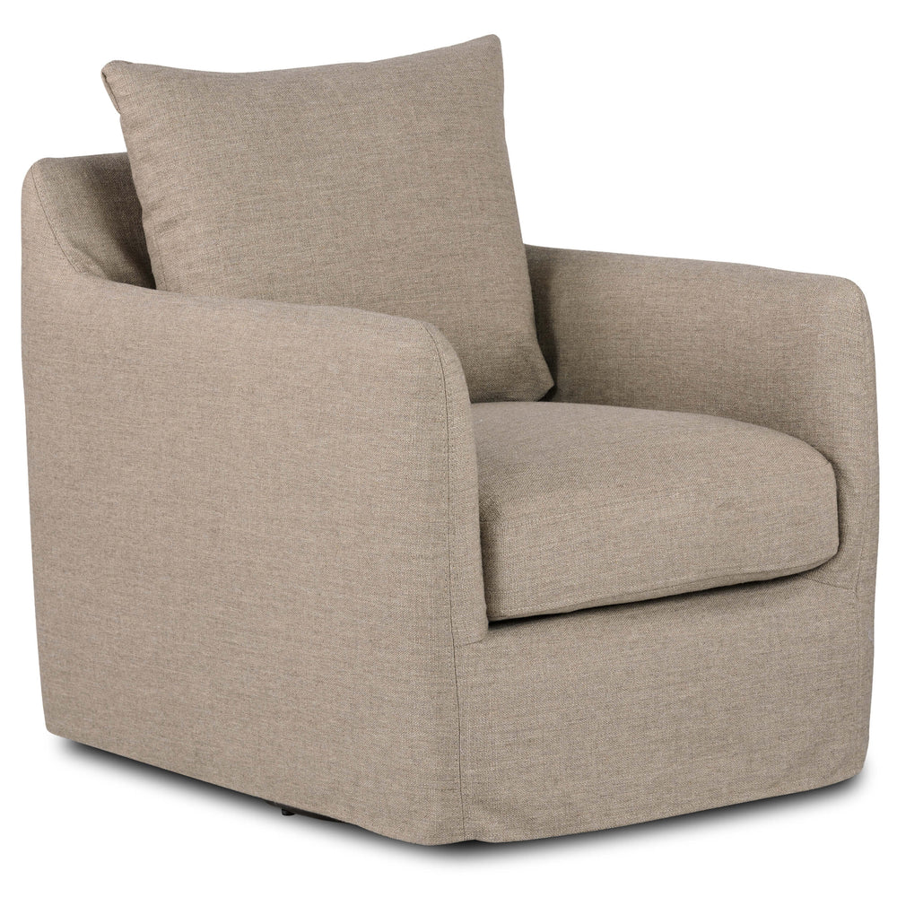 Banks Swivel Chair, Alcala Taupe