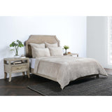 Bari Velvet Quilt, Pebble-Furniture - Bedroom-High Fashion Home