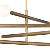 Beaubien Chandelier, Natural Brass-Lighting-High Fashion Home