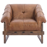 Bellos Leather Chair, Open Road Brown