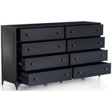 Belmont 8 Drawer Dresser, Black-Furniture - Storage-High Fashion Home