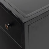 Belmont Storage Nightstand, Large, Black-Furniture - Bedroom-High Fashion Home