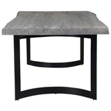 Bent Dining Table, Light Grey