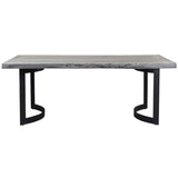 Bent Dining Table, Light Grey