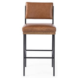 Benton Leather Bar & Counter Stool, Sonoma Chestnut