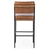 Benton Leather Bar & Counter Stool, Sonoma Chestnut