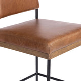 Benton Leather Bar & Counter Stool, Sonoma Chestnut