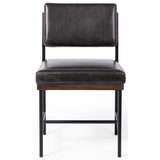 Benton Leather Dining Chair, Sonoma Black, Set of 2