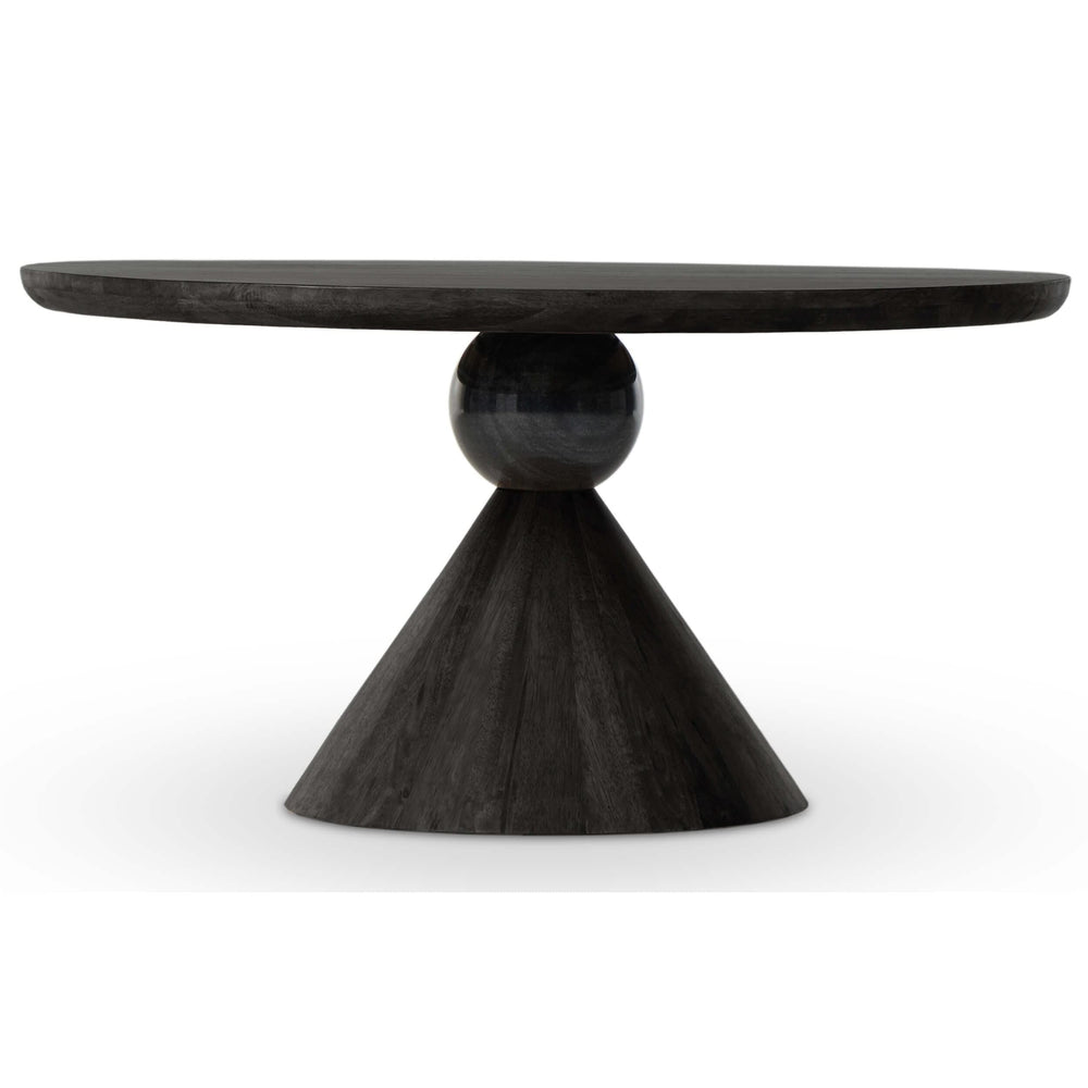 Bibianna Dining Table, Worn Black-Furniture - Dining-High Fashion Home