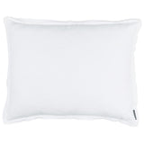 Bloom Double Flange Sham, White-Accessories-High Fashion Home