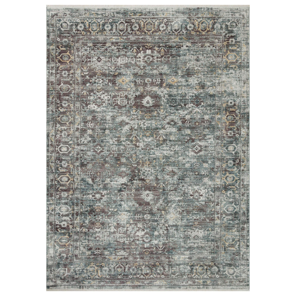 Bonney BNY-05, Slate/Teal-Rugs1-High Fashion Home