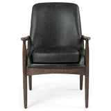 Braden Leather Arm Chair, Durango Smoke