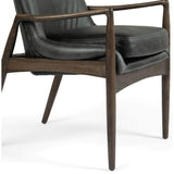 Braden Leather Arm Chair, Durango Smoke