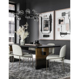 Brennan Dining Table, Worn Black Oak