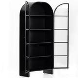 Breya Cabinet, Black-Furniture - Storage-High Fashion Home