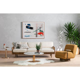 Bronwyn Swivel Chair w/Side Table, Copenhagen Amber-Furniture - Chairs-High Fashion Home