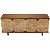 Brook 4 Door Sideboard, Teak-Furniture - Storage-High Fashion Home