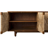 Brook 4 Door Sideboard, Teak-Furniture - Storage-High Fashion Home