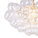 Bubbles Chandelier, Natural Brass-Lighting-High Fashion Home