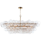 Bubbles Linear Chandelier, Gold