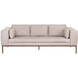 Burr Leather Sofa, Bali Bone-Furniture - Sofas-High Fashion Home