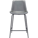 Byron Counter Chair, Gray-Furniture - Dining-High Fashion Home