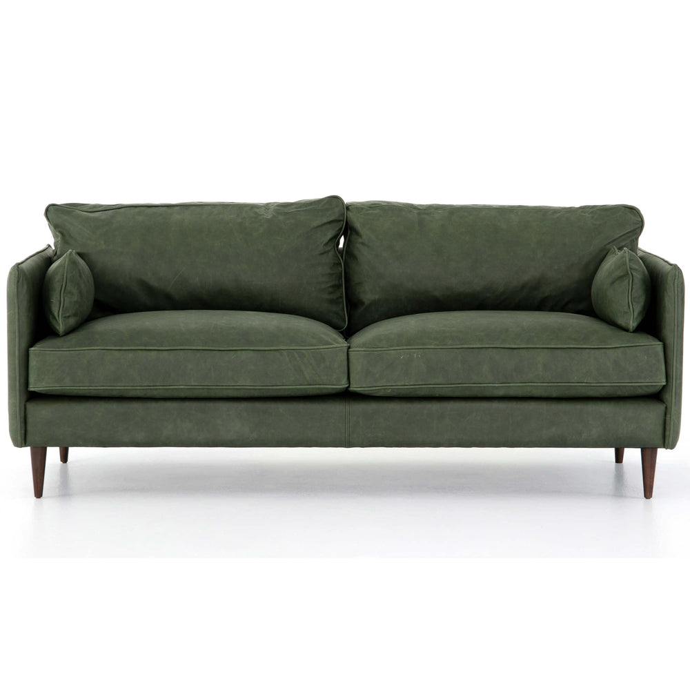 Reese Leather Sofa, Eden Sage-Furniture - Sofas-High Fashion Home