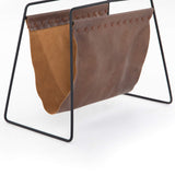 Aesop Magazine Rack, Patina Brown-High Fashion Home