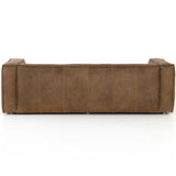 Nola Reverse Stitch Leather Sofa, Natural Washed Sand-Furniture - Sofas-High Fashion Home